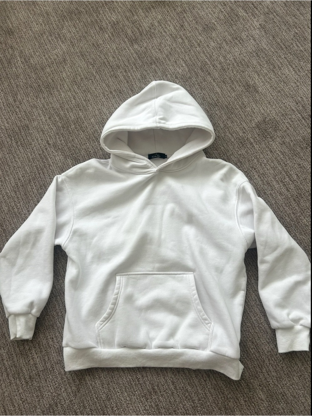 Amazon Women's White Crewneck Hoodie